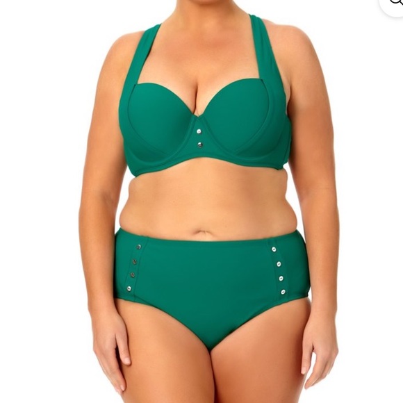 Time and Tru Other - Plus size swim suit green